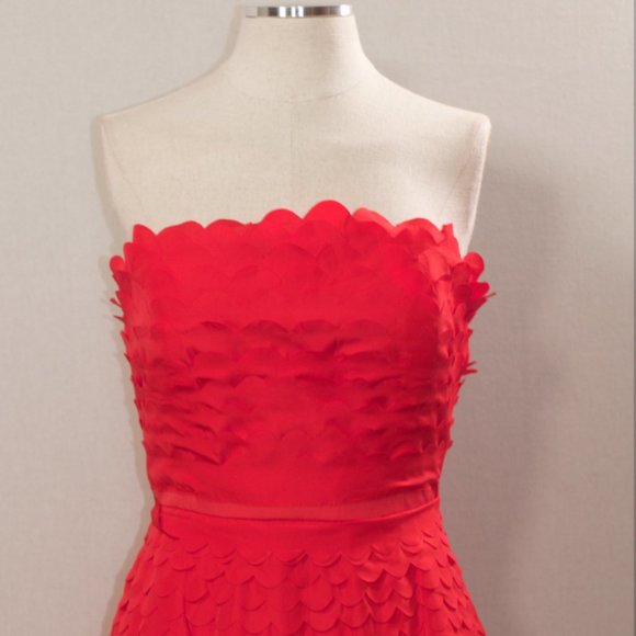 Ark & CO Red Ruffle Halter Dress - Picture 2 of 9
